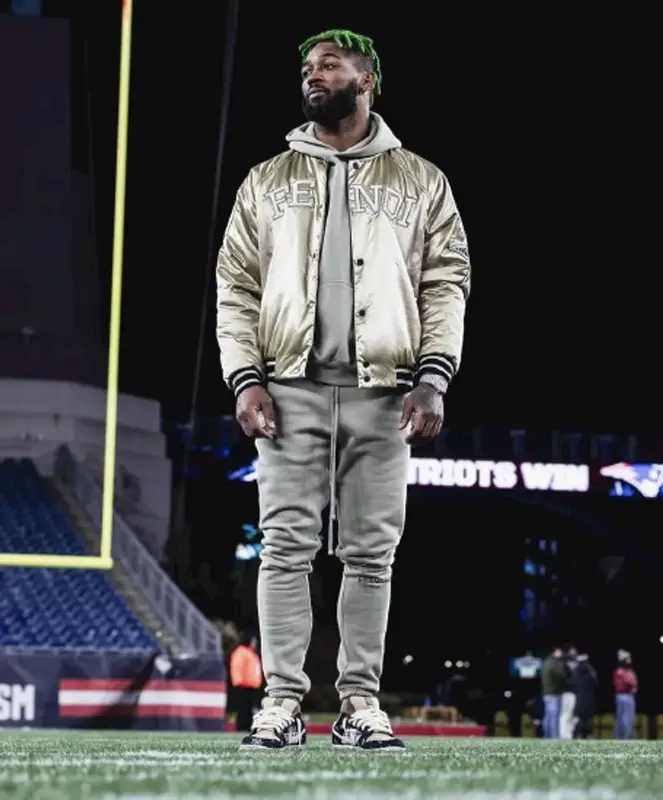Jalen Mills outfit in Fendi, Fear of God, and Nike, 2021