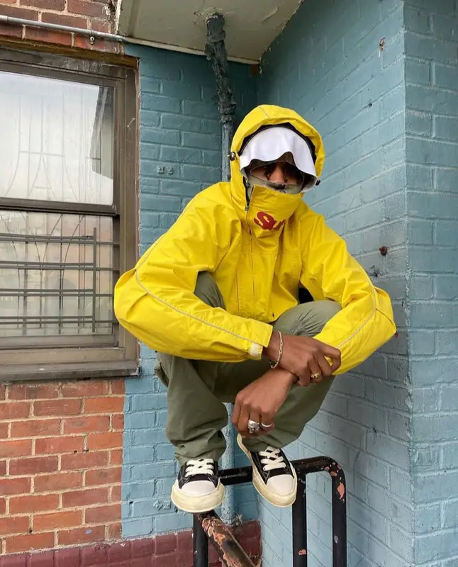 Snot outfit in Tar Lab, Zucca, and Mercy x Mankind, 2021