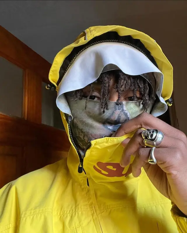 Snot outfit in Tar Lab, Zucca, and Mercy x Mankind, 2021