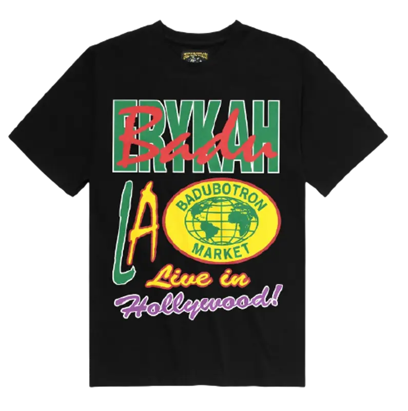 Market Badu Live Hollywood T-Shirt $55
