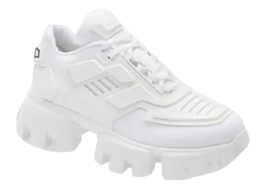 prada cloudbust all white
