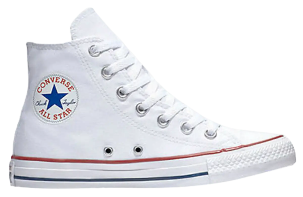 Converse White Hi Top Sneakers $65