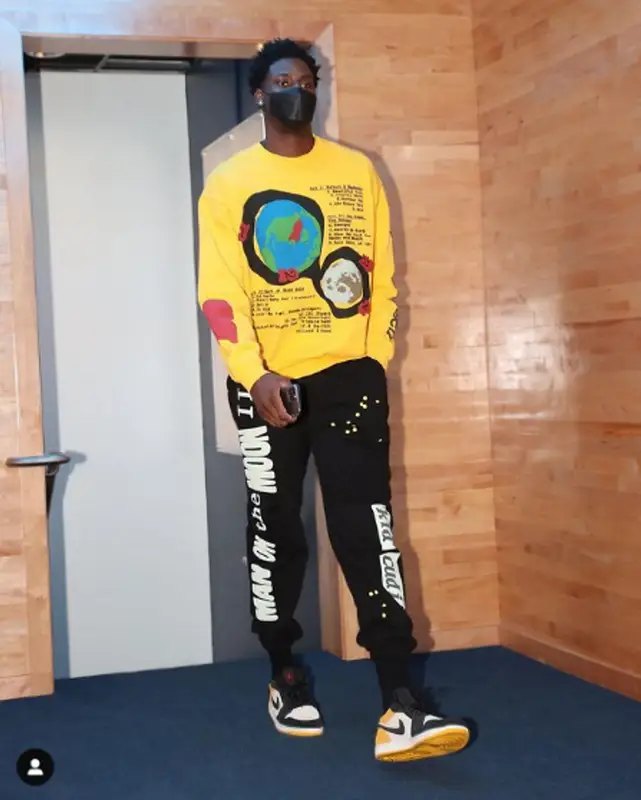 Jaren Jackson Jr. outfit in Kid Cudi Merch, Cactus Plant Flea Market, and Nike, 2021