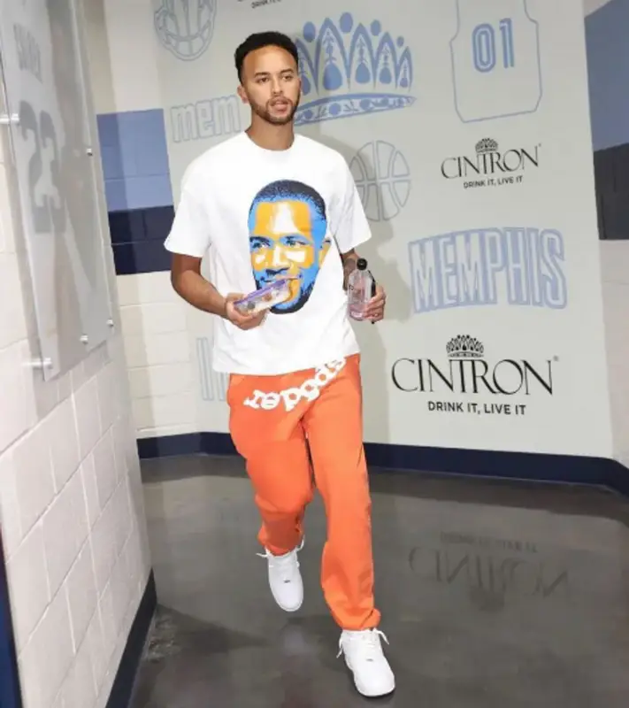 Kyle Anderson outfit in Grace Court Co, Young Thug Merch, and Spider Worldwide, 2021