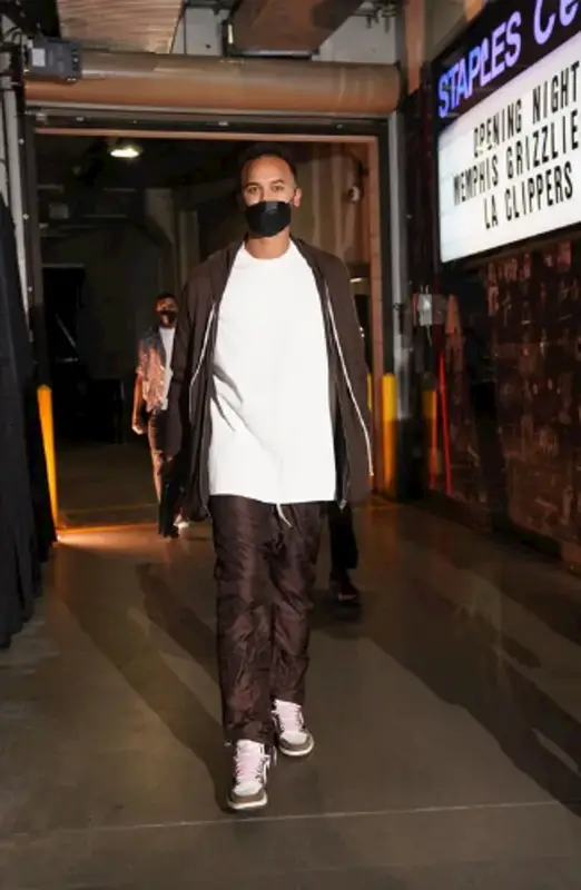 Kyle Anderson outfit in Rick Owens, Nike, and Travis Scott Merch, 2021