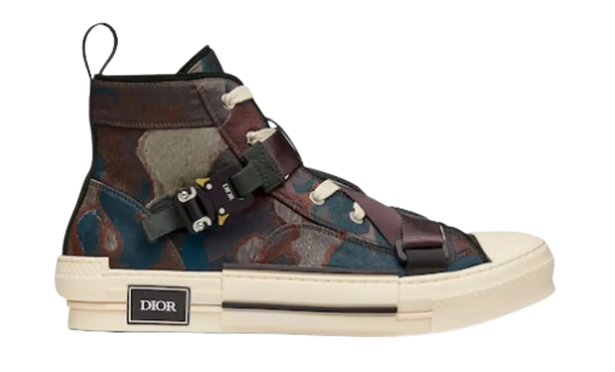 Dior B23 Brown Camouflage Jacquard Sneakers $1650