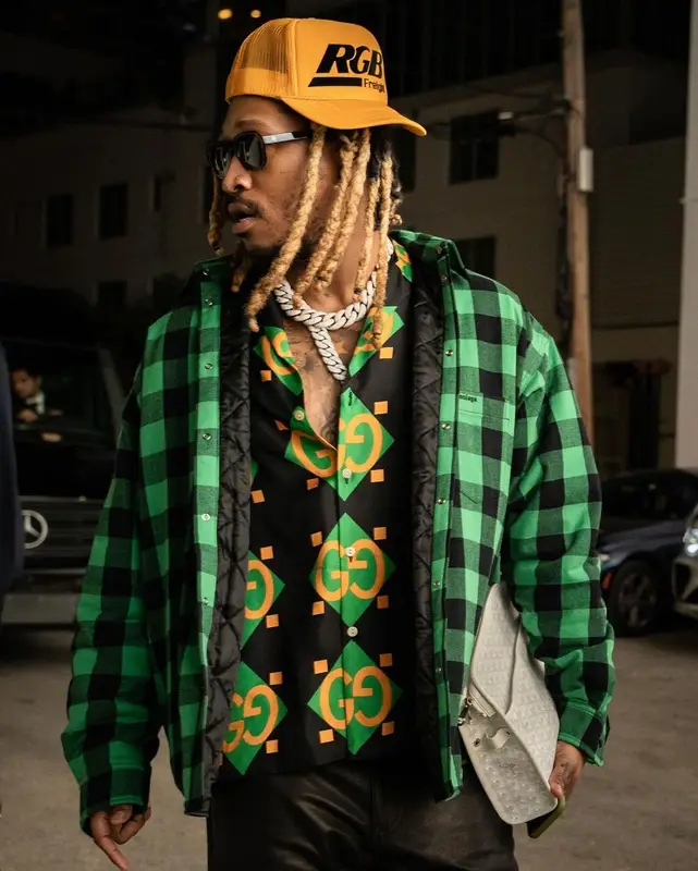 Future outfit in Balenciaga, Moncler, and Hiroshi Fujiwara, 2021