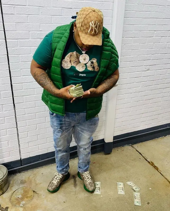 Big Yavo outfit in Palm Angels and Gucci, 2021