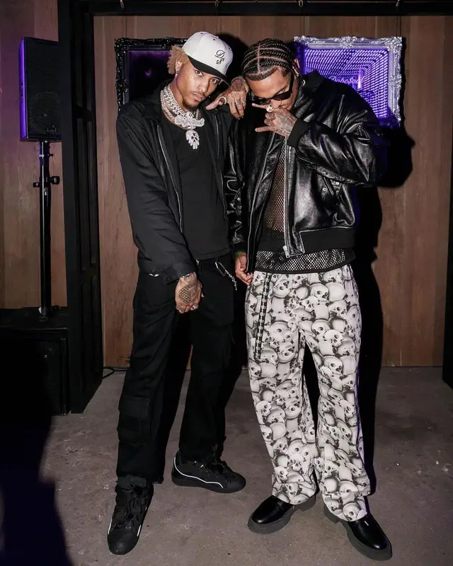 Jordan Clarkson outfit in Prada, Brain Dead, and Giuseppe Zanotti, 2021