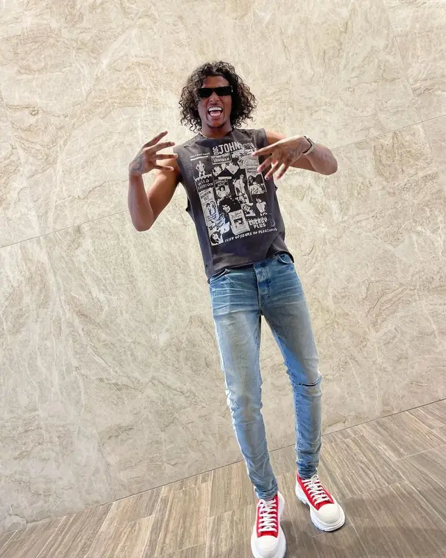 Jalen Green outfit in Gallery Dept., Alexander McQueen, and Gucci, 2021