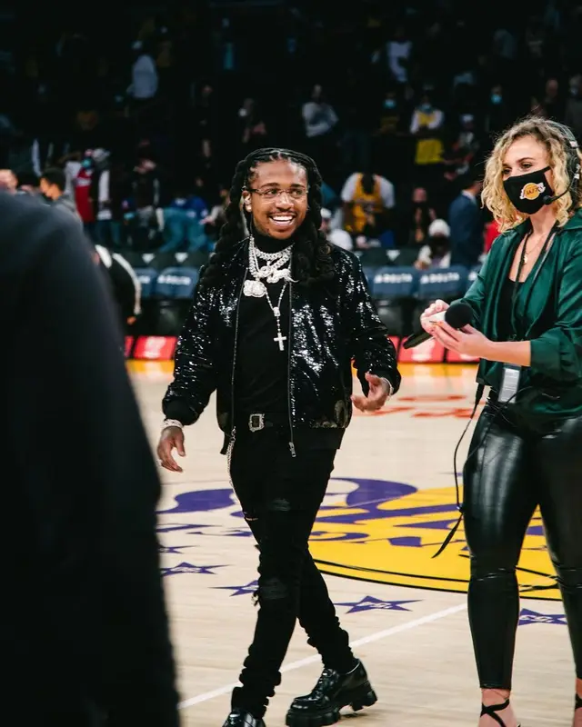 Jacquees outfit in Prada, Saint Laurent, and Cartier, 2021