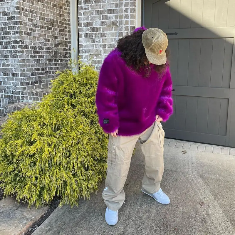 Russ outfit in Stella McCartney, Jordan, and Ami, 2021