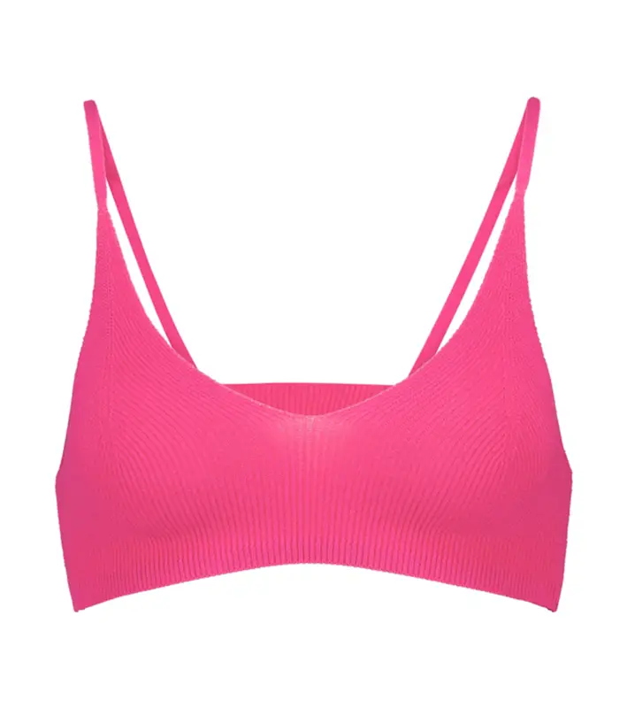 Jacquemus Pink La Montagne Le Bandeau Valensole Bra $139