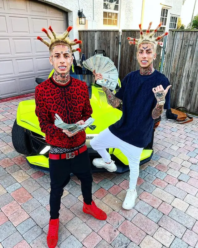 Kodiyakredd outfit in Dior, Dolce & Gabbana, and MCM, 2021