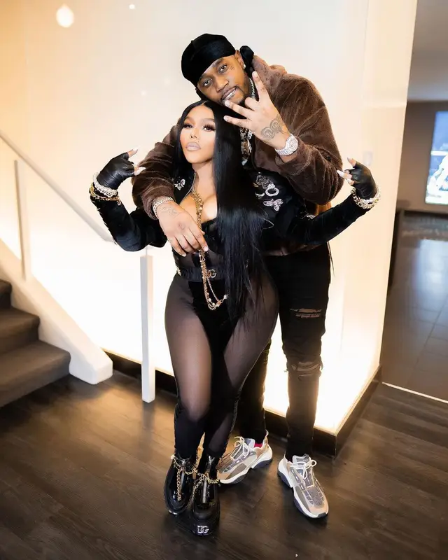 Fivio Foreign outfit in Mastermind and Amiri, 2021