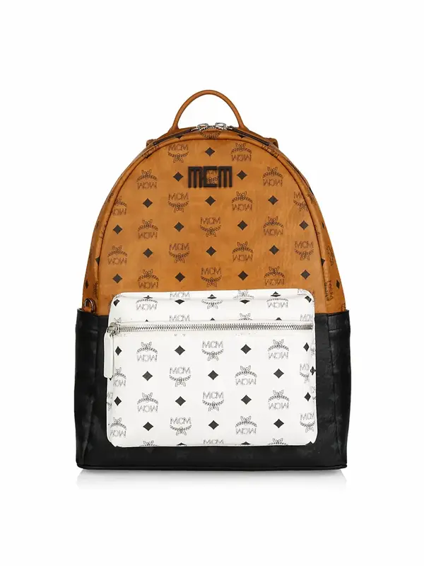 MCM Stark Visetos Colorblock Backpack $950