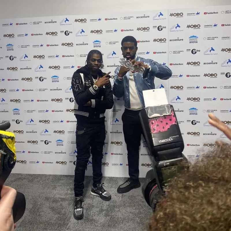 Russ Millions outfit in Amiri and Louis Vuitton, 2021