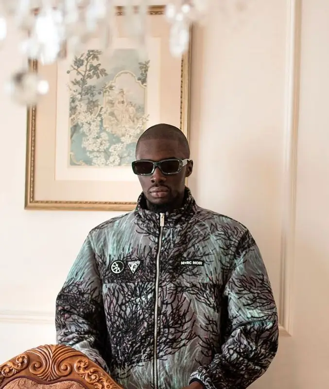 Sheck Wes outfit in M+RC Noir, 2021