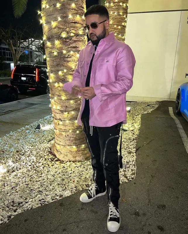 Nav outfit in Rick Owens and Cartier, 2021