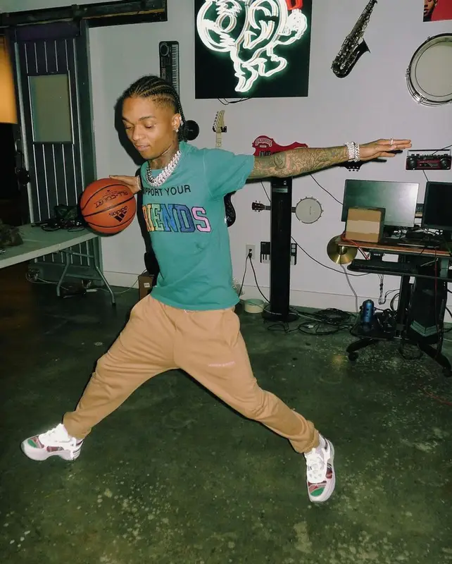 Swae Lee outfit in Kids of Immigrants and Scotch & Soda, 2021