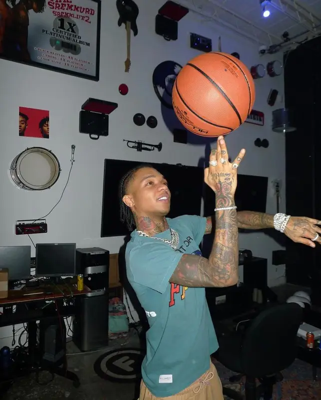 Swae Lee outfit in Kids of Immigrants and Scotch & Soda, 2021