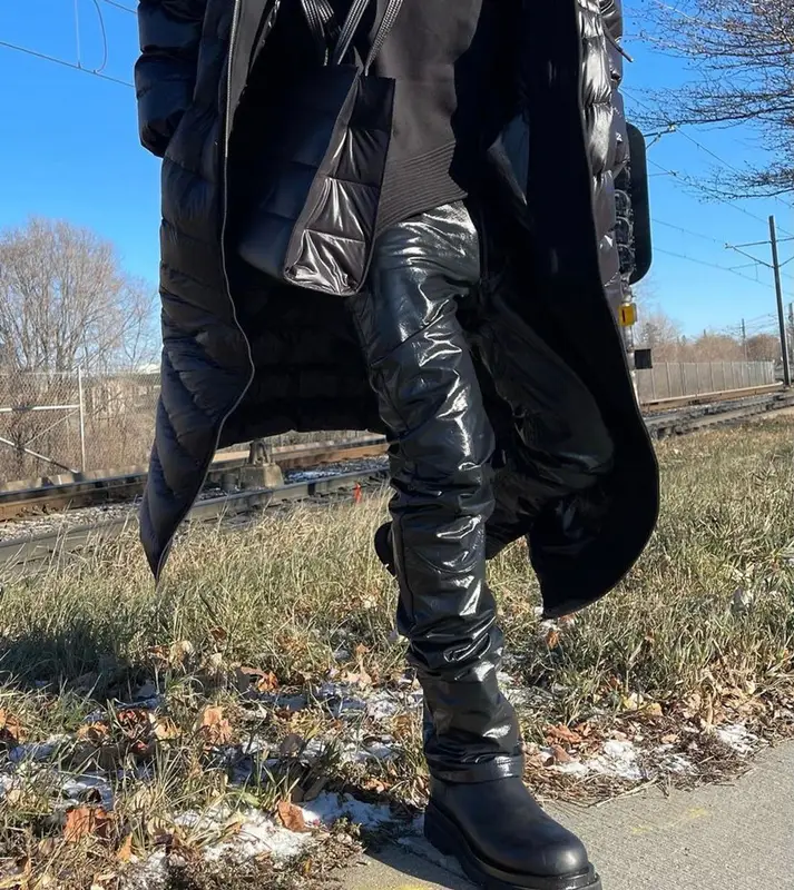 Lil Nas X outfit in Rick Owens, Bottega Veneta, and Telfar, 2021