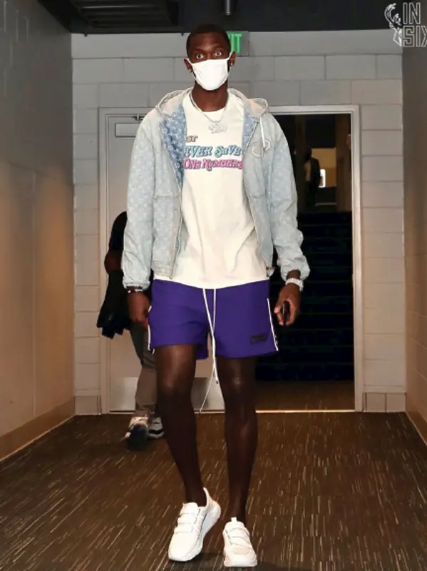Bobby Portis outfit in John Geiger and Daniel Patrick, 2021