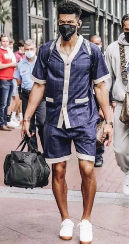 Danny Green outfit in Drole De Monsieur, Puma, and Maison Kitsune, 2021