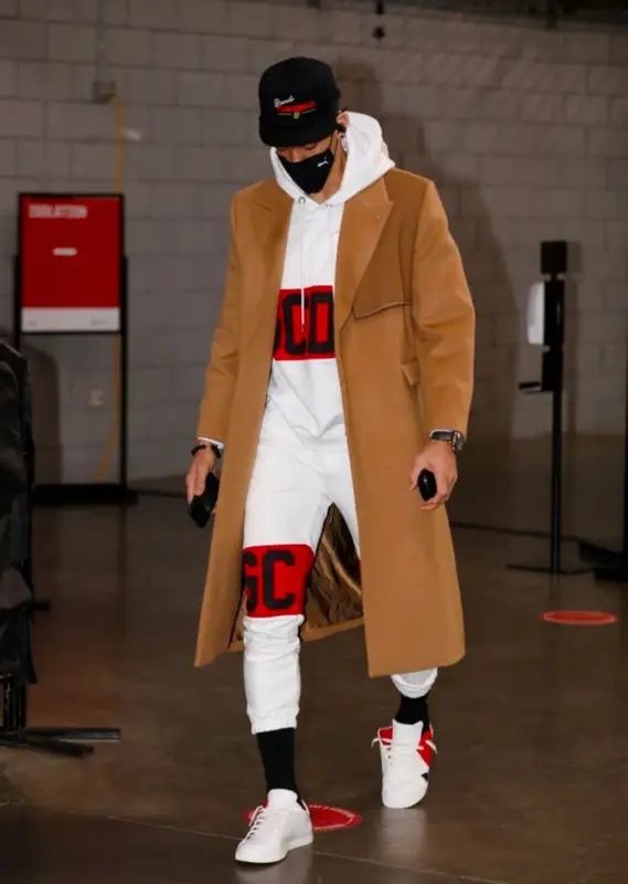 Danny Green outfit in Ader Error and GCDS, 2021