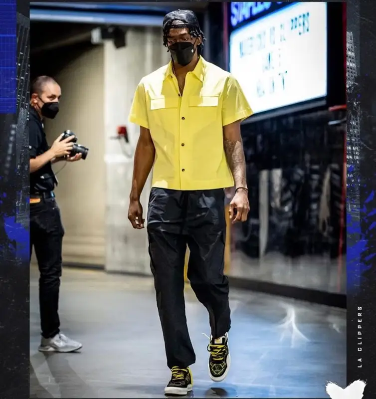 Terance Mann outfit in Bottega Veneta, Dolce & Gabbana, and Louis Vuitton, 2021