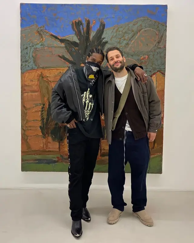 ASAP Rocky outfit in Prada, Vintage, and Kapital, 2021
