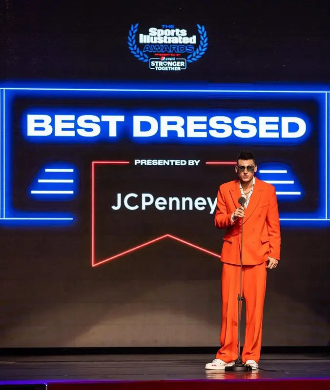 Tyler Herro outfit in Casablanca, Louis Vuitton, and Gucci, 2021