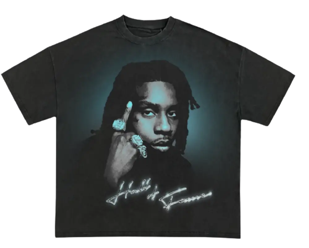 Polo G Merch Black Portrait T-Shirt $35