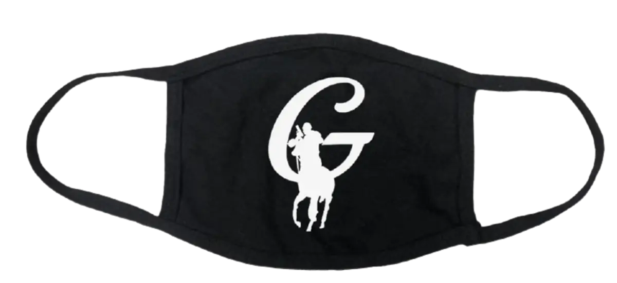 Polo G Merch Face Black Logo Mask $18