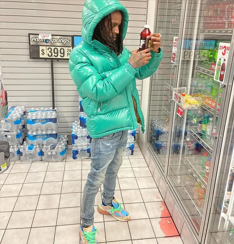 Baby Smoove outfit in Moncler, Amiri, and Dior, 2021