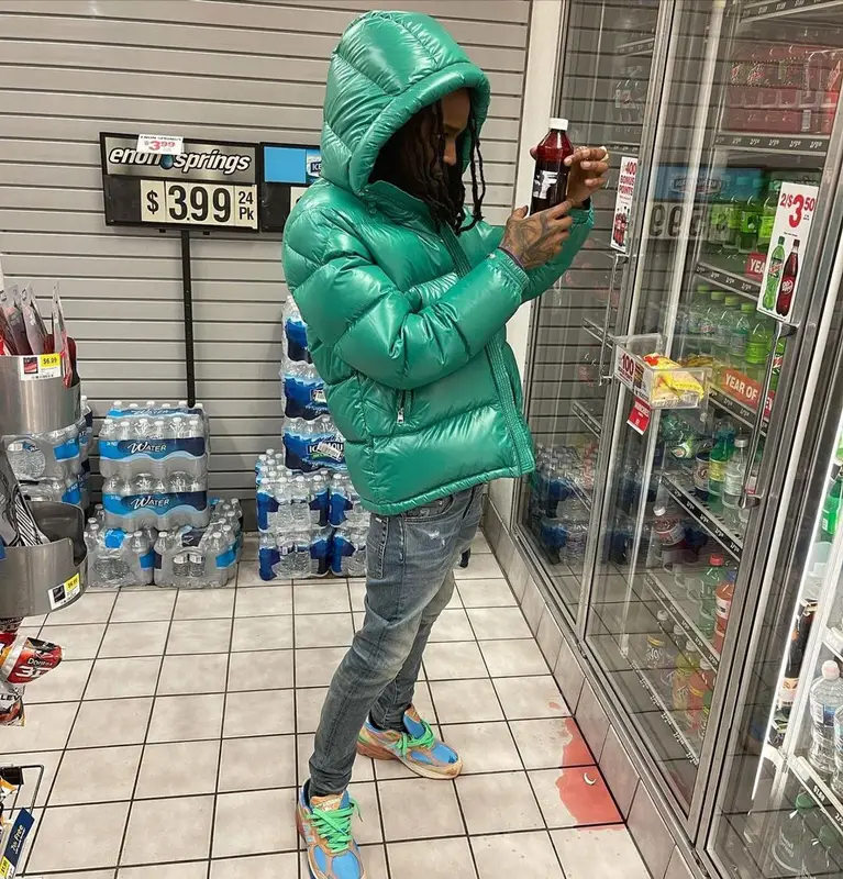 Baby Smoove outfit in Moncler, Amiri, and Dior, 2021