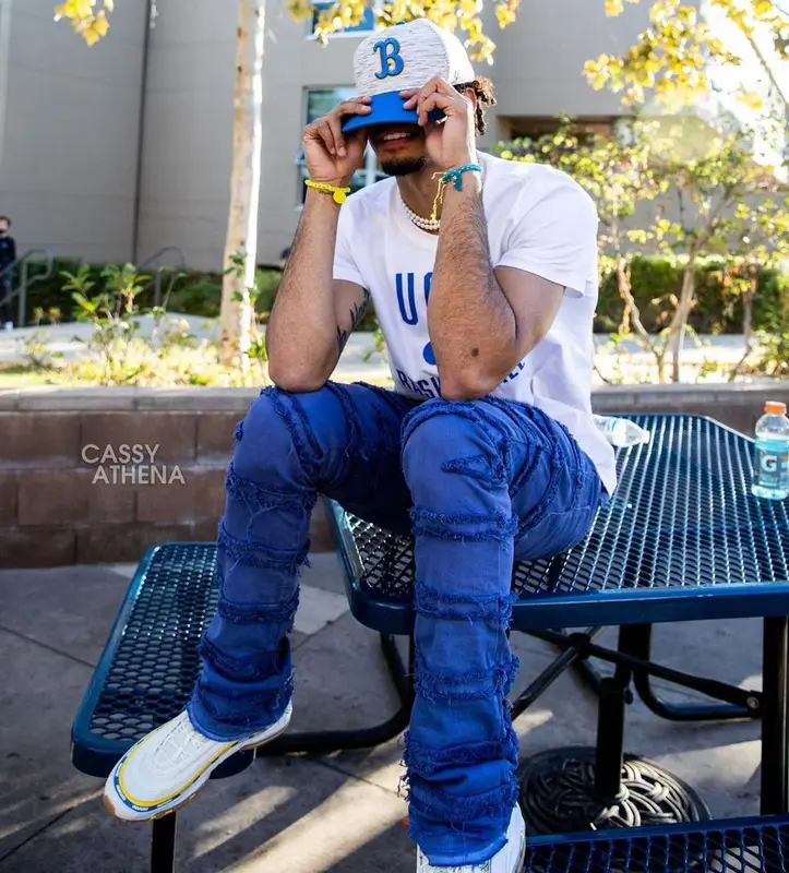 Amari Bailey outfit in Jordan, Valabasas, and Nike, 2021