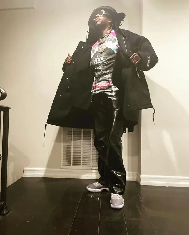 2 Chainz outfit in Raf Simons, Gallery Dept., and Louis Vuitton, 2021