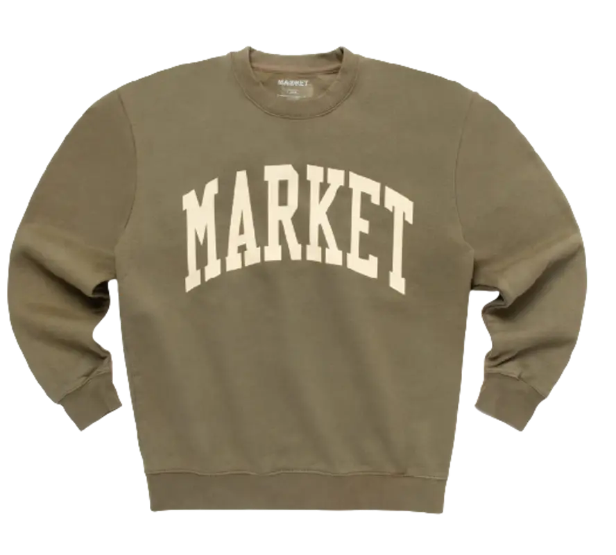 Market Arc Beige Crewneck $80