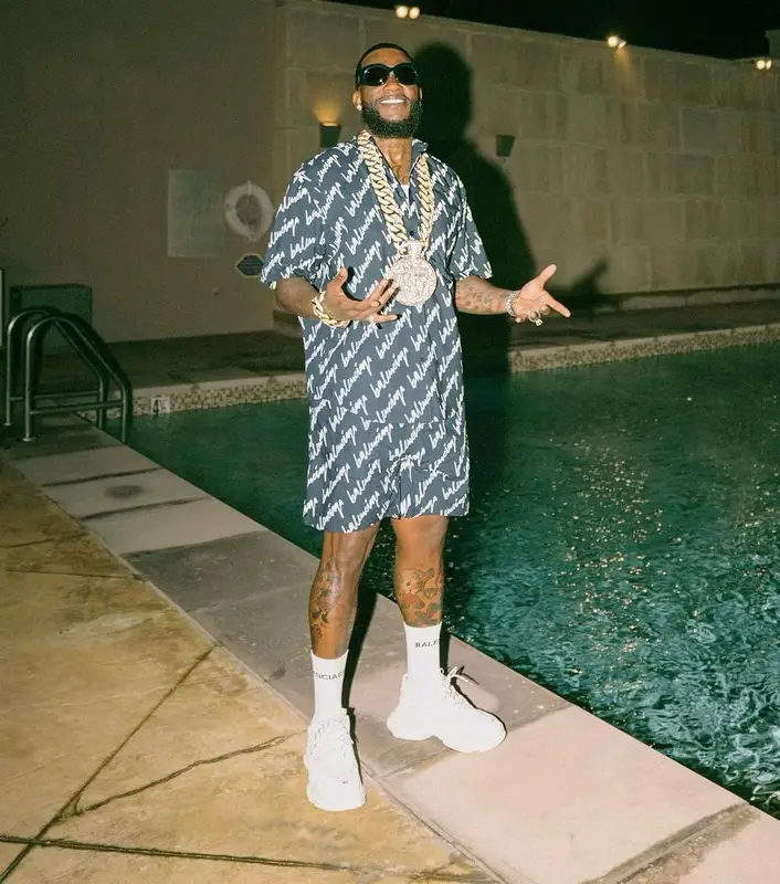 Gucci Mane outfit in Balenciaga, 2021