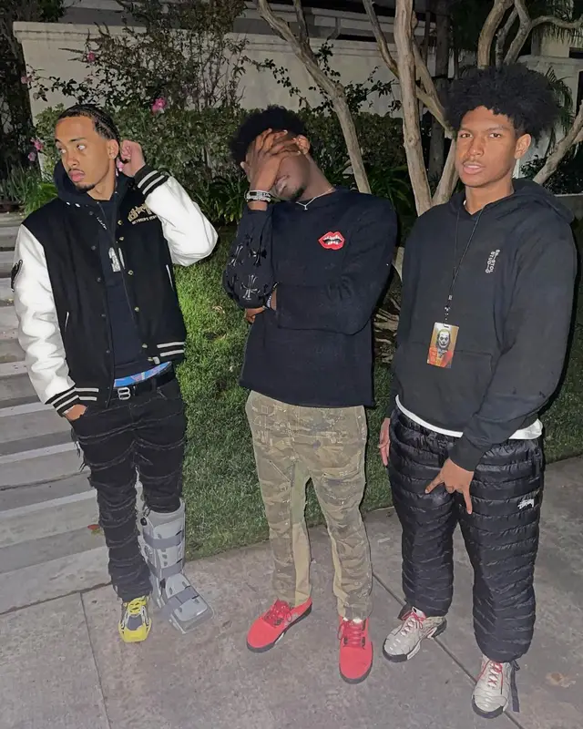 Amari Bailey outfit in Bape, Valabasas, and OVO, 2021