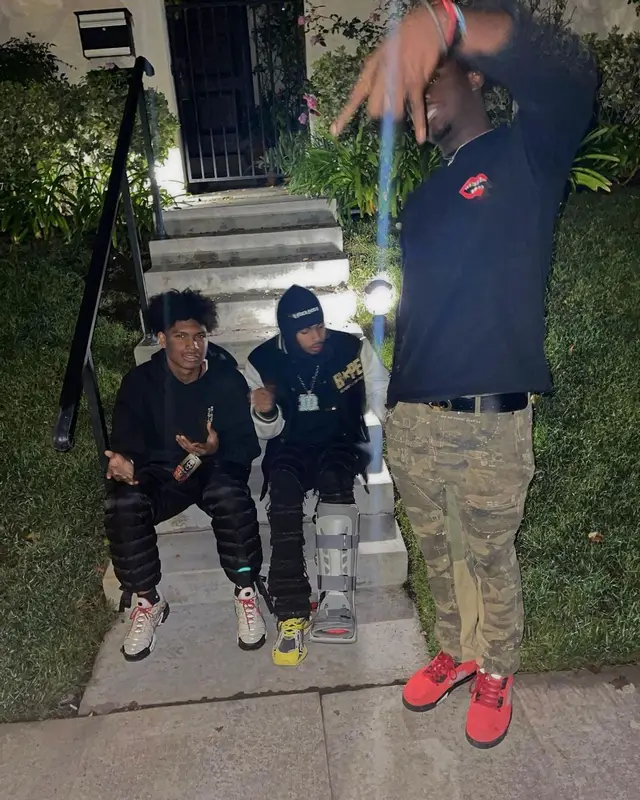 Amari Bailey outfit in Bape, Valabasas, and OVO, 2021