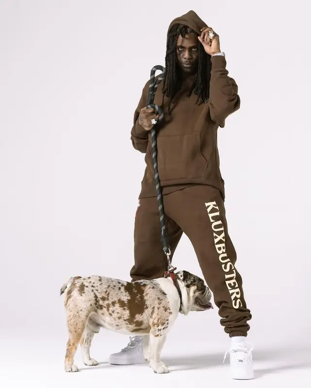 Chief Keef outfit in Wckdthghts and Nike, 2021