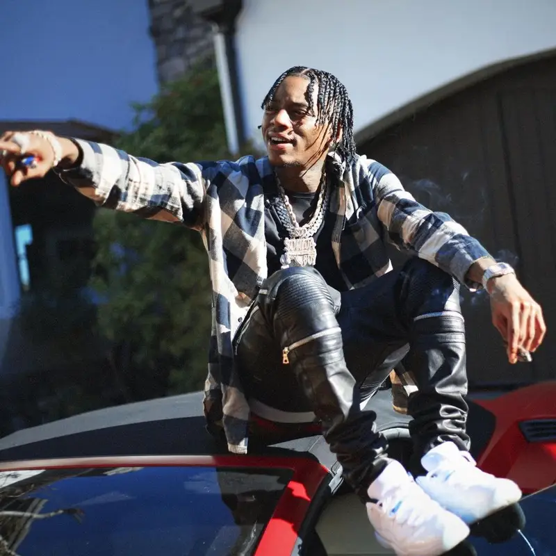 Soulja Boy outfit in YMC, Amiri, and Louis Vuitton, 2021