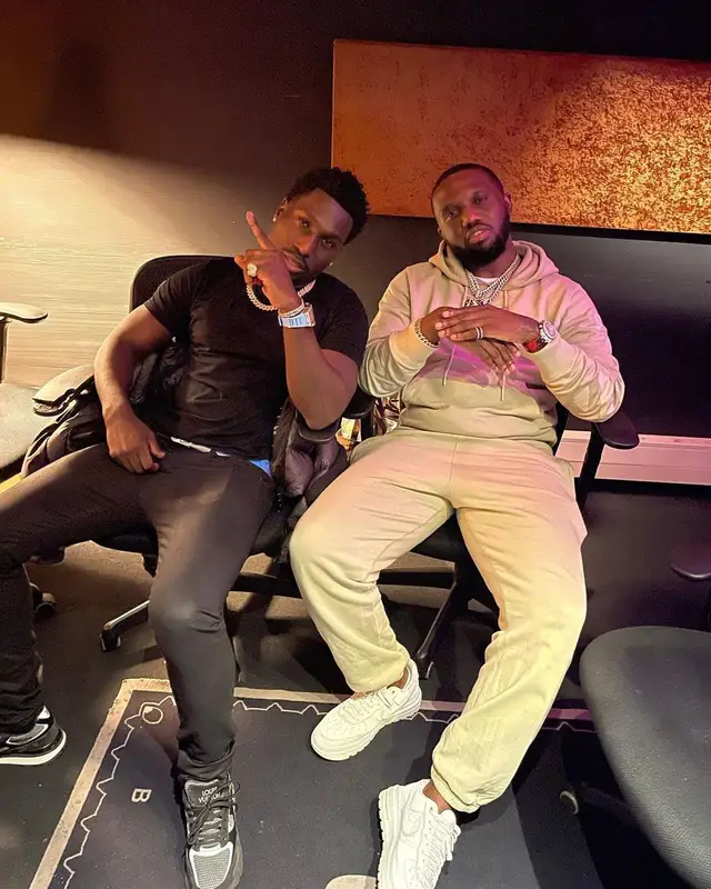 Headie One outfit in Jordan, 2021