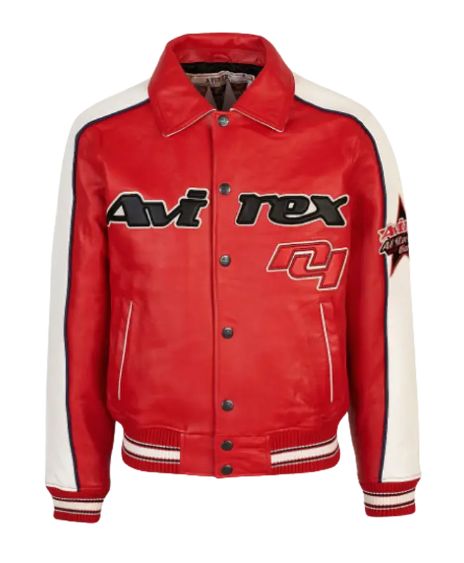 Avirex Leather Salvage Red All Star Jacket | WHAT'S ON THE STAR?