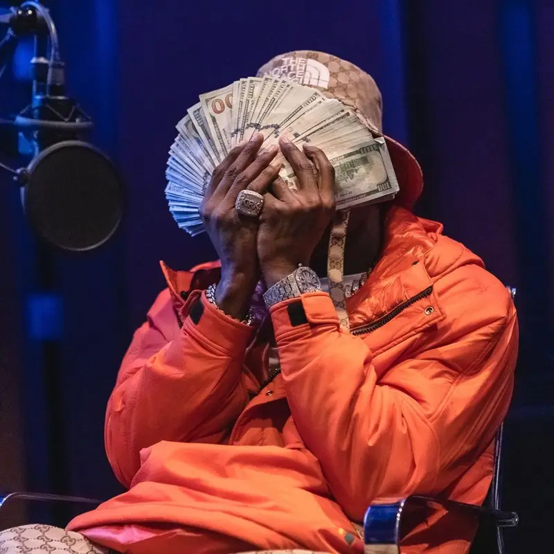 DaBaby outfit in Gucci and The North Face, 2021