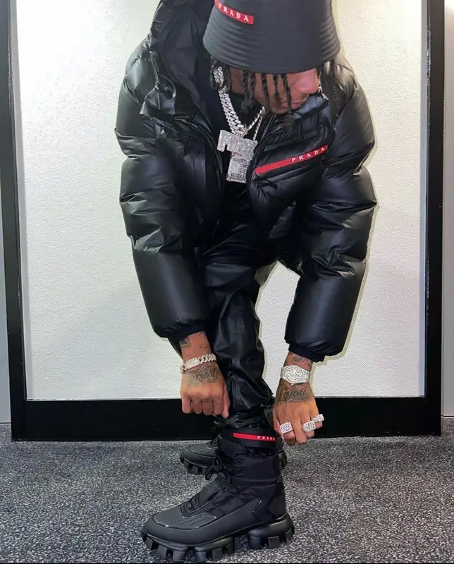 Digga D outfit in Prada, 2021