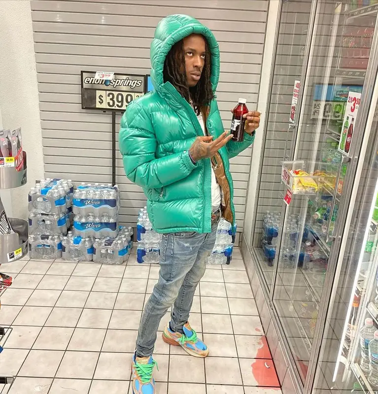 Baby Smoove outfit in Moncler, Amiri, and Dior, 2021