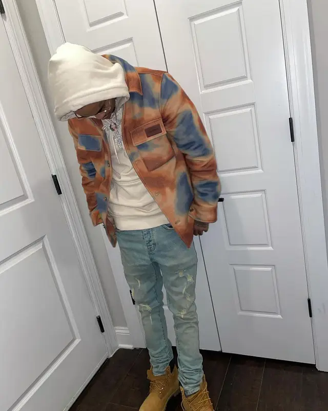 Nechie outfit in Scotch & Soda, Timberland, and Cartier, 2021